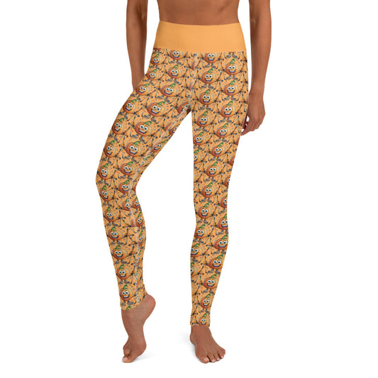 Hockey Halloween - Adult Yoga Leggings