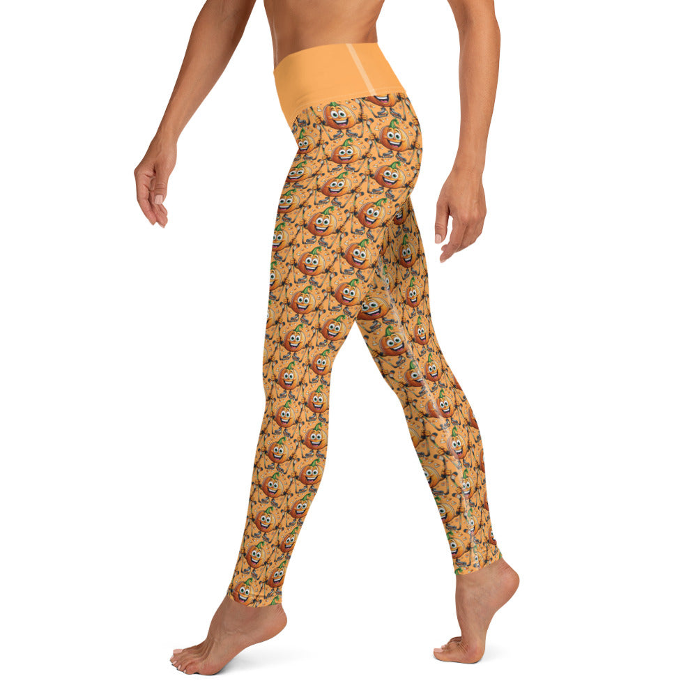 Hockey Halloween - Adult Yoga Leggings