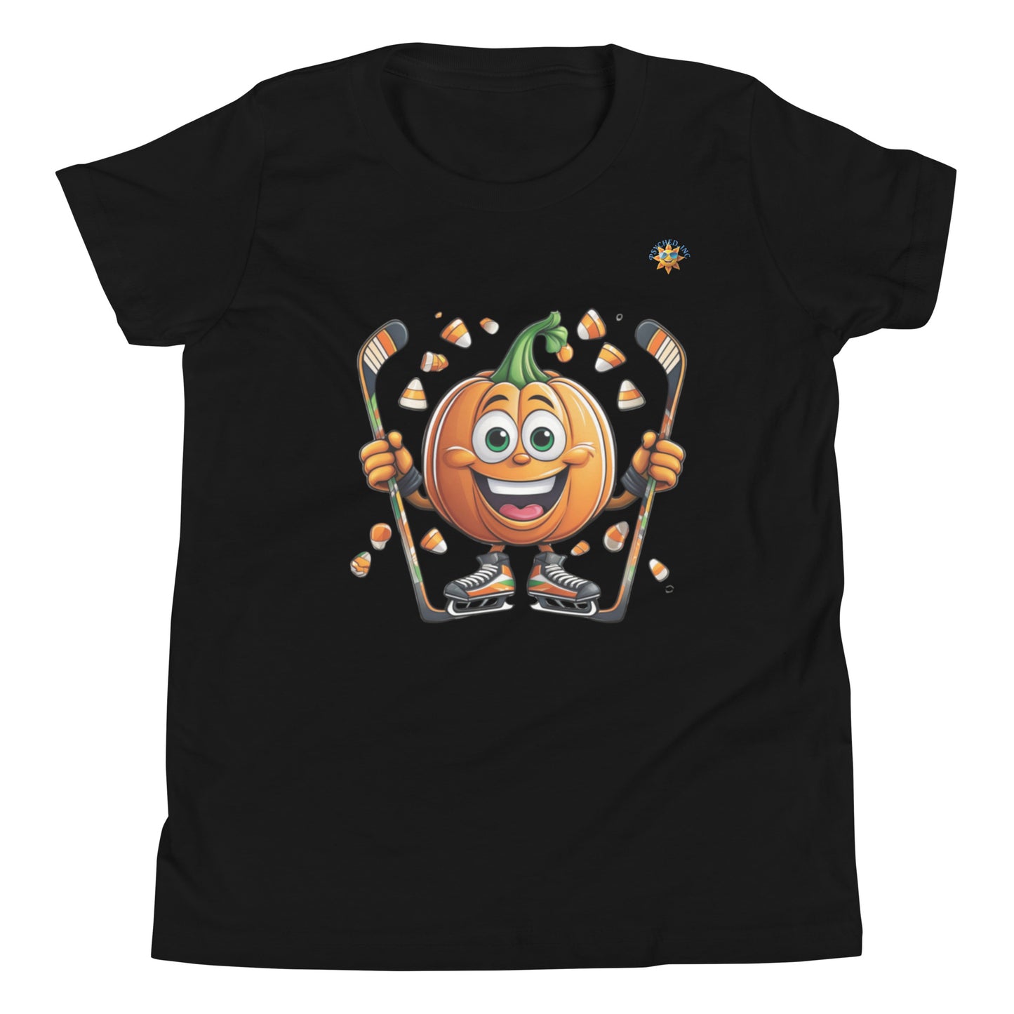 Hockey Halloween! Youth Short Sleeve T-Shirt